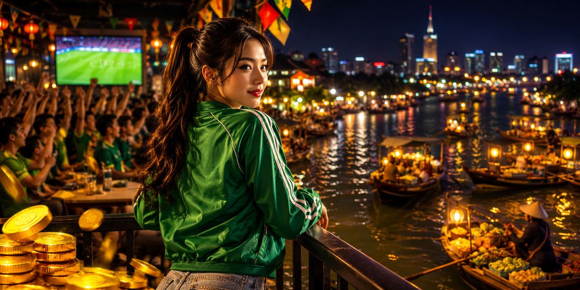 Không khí lễ hội cổ vũ bóng đá tại Hà Nội với màn hình cược trực tuyến