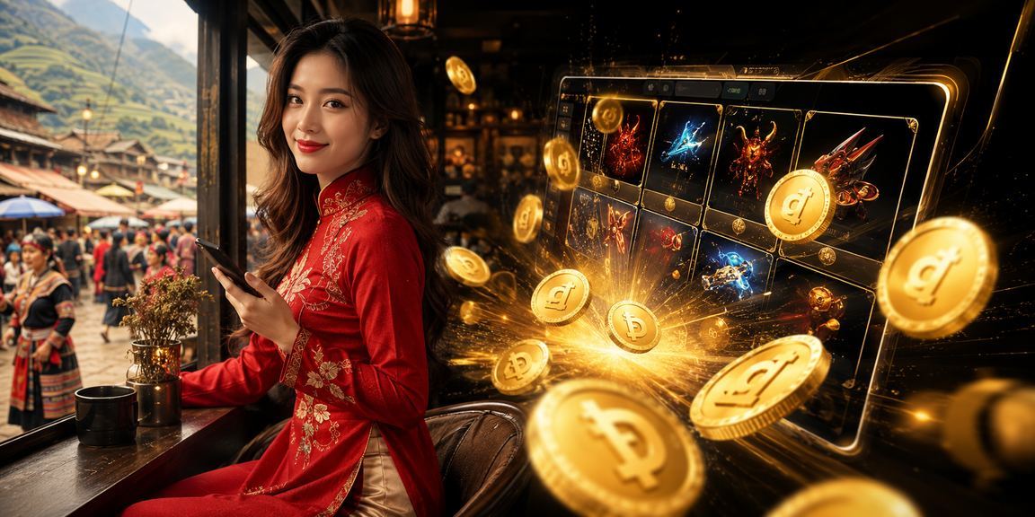Người chơi tham gia cá cược esports tại Sapa trong trang phục áo dài